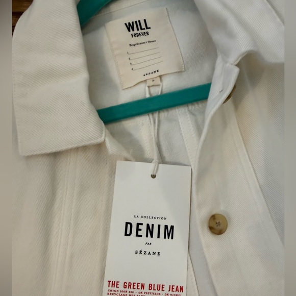 NWT Sézane Will Jacket in ecru, size small - Picture 5 of 6